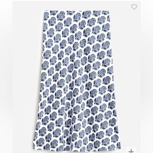 J Crew Gweneth Slip skirt in Bouquet Block print